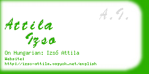 attila izso business card